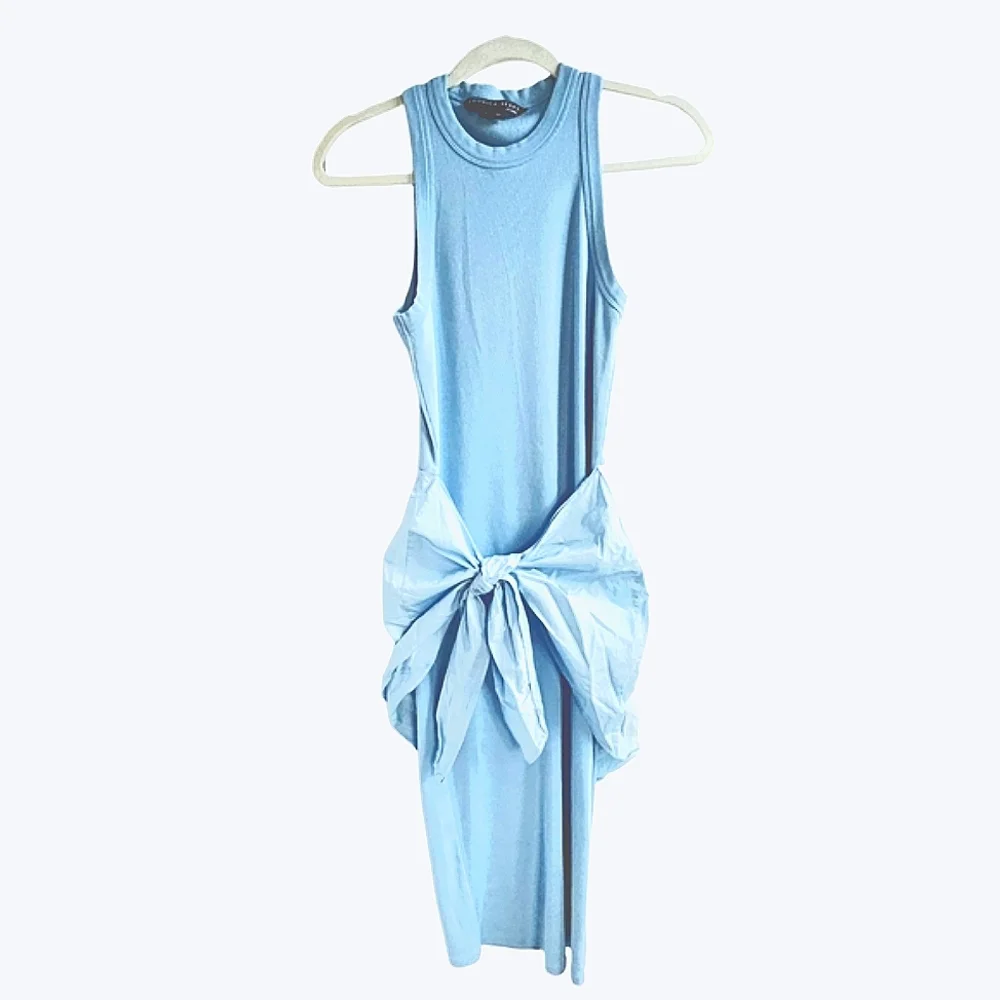 🎁SPECIAL🎁VERONICA BEARD Odeon Layered Ribbed Stretch Midi Dress - Picture 10 of 11
